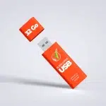 Free Modern Flash Drive USB Mockup