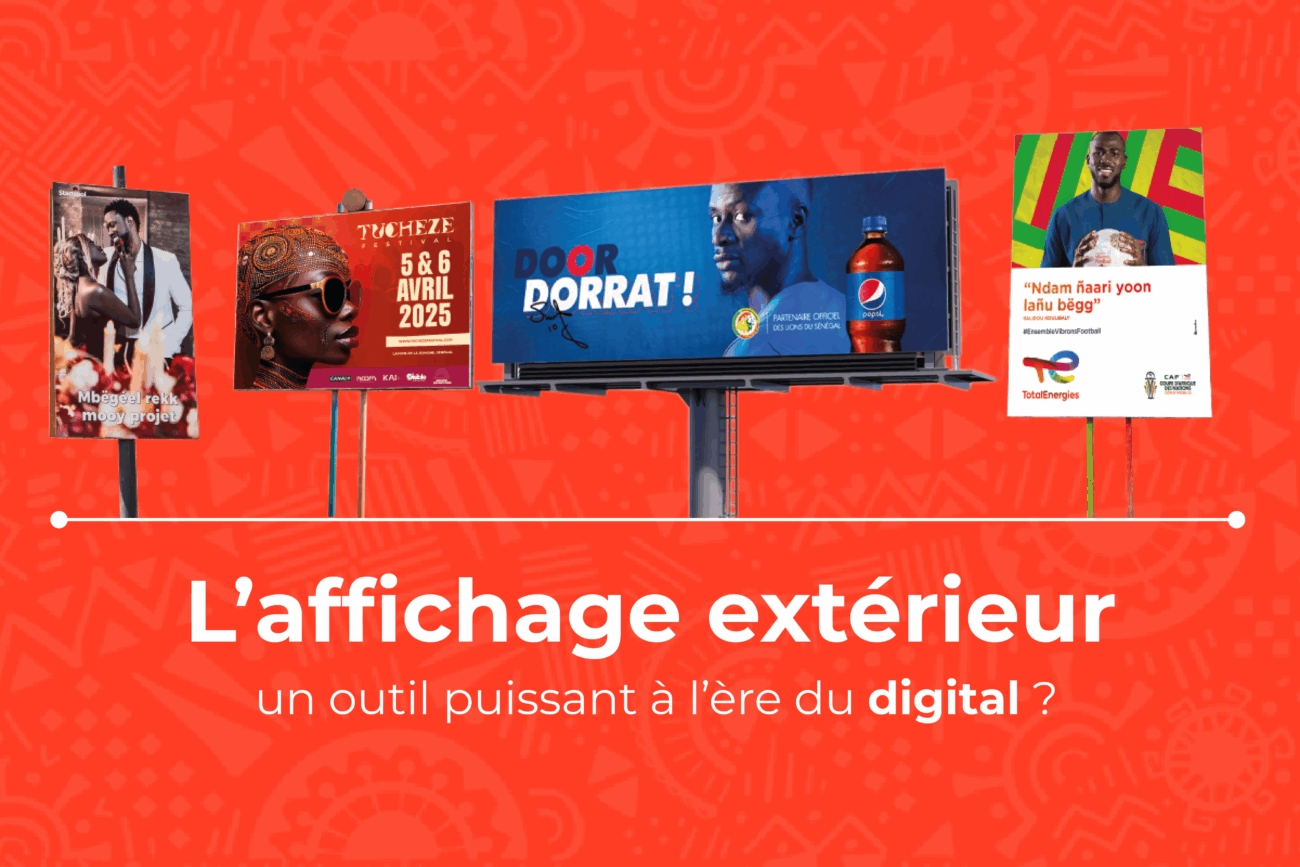 affichage extérieur | visible Dakar