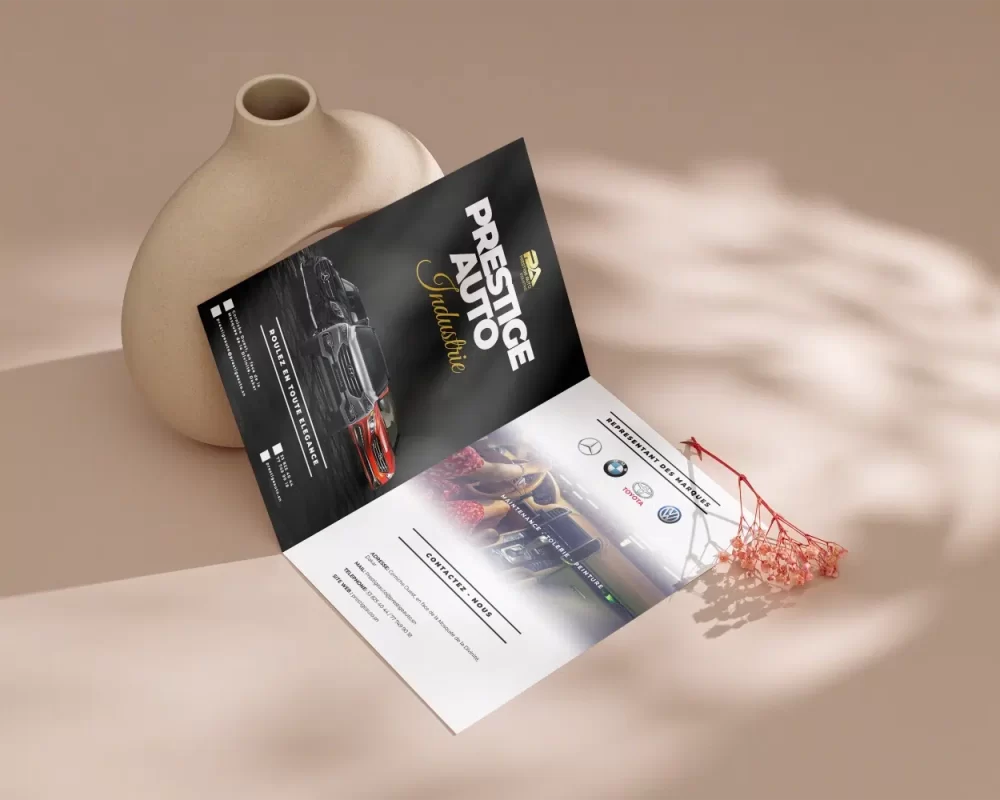 BiFold Flyer with Flowerpot