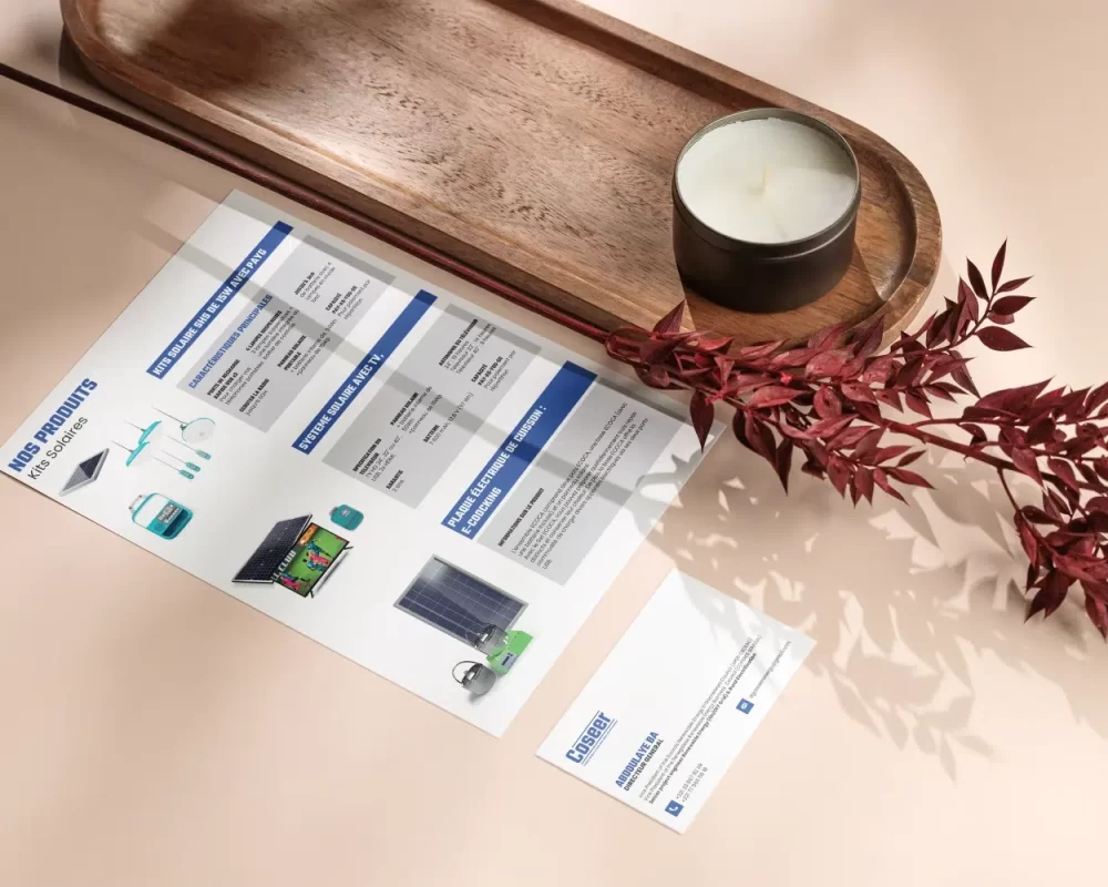 Flyer with Business Card